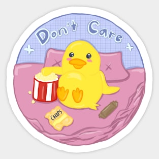 Don't Care Sticker
